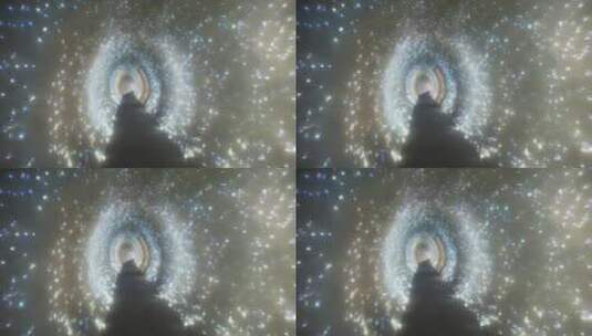 星空粒子特效穿越场景高清在线视频素材下载