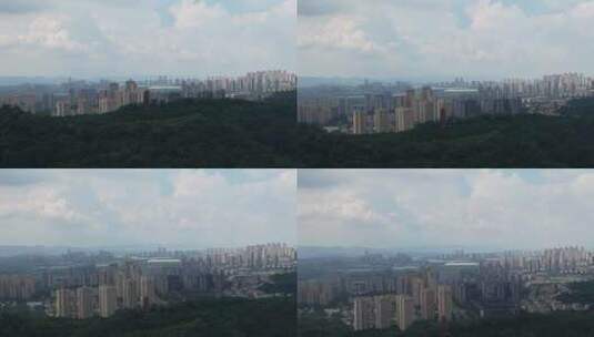 重庆渝北区城市航拍高清在线视频素材下载