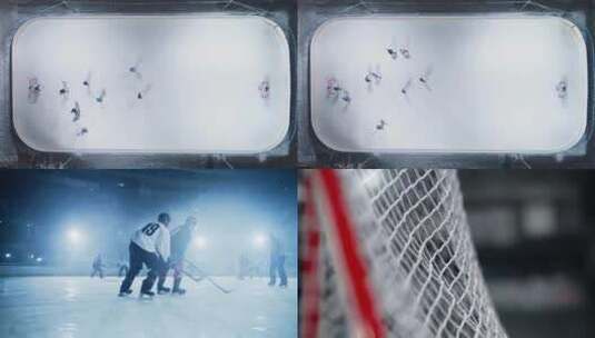 【合集】运动员门冰球比赛练习高清在线视频素材下载