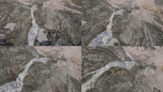 塔纳顿峡谷上游的美丽瀑布高清在线视频素材下载