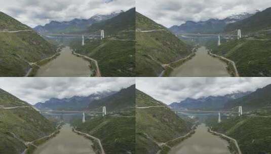 云南省迪庆藏族自治州虎跳峡延时摄影高清在线视频素材下载