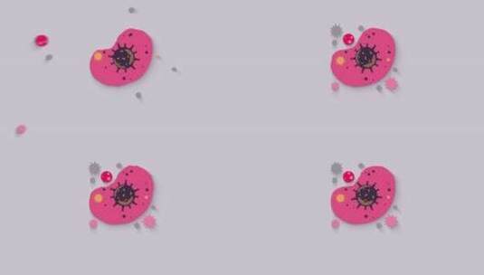 病毒细菌创意MG简洁动态图形动画高端高清在线视频素材下载