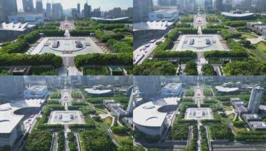 上海科技馆城市环境高清在线视频素材下载