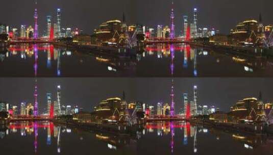 上海苏州河外白渡桥夜100帧高清在线视频素材下载
