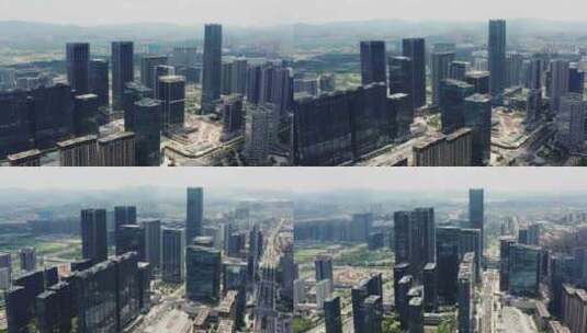 航拍杭州未来科技城高清在线视频素材下载