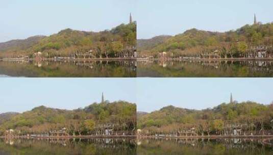 杭州西湖春天风光高清在线视频素材下载