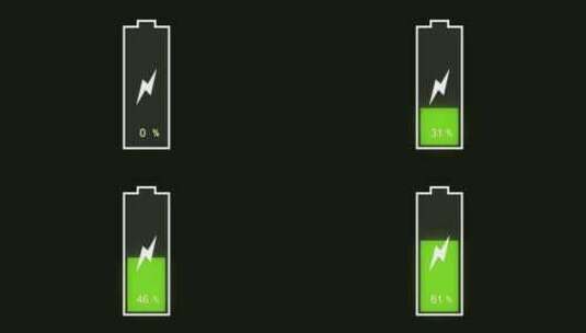 电池充电动画高清在线视频素材下载