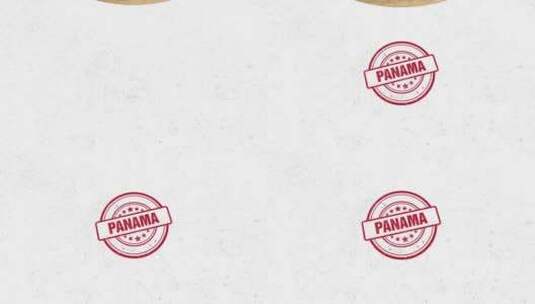 巴拿马橡胶邮票高清在线视频素材下载