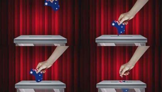 澳大利亚投票箱高清在线视频素材下载