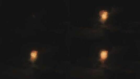 惊人的烟花终曲宽镜头高清在线视频素材下载