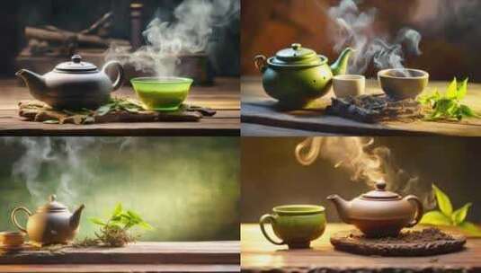 茶道中国茶文化热气泡茶高清在线视频素材下载