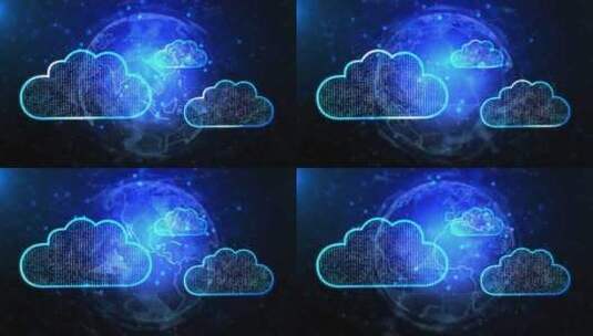 大数据物联网云计算云服务技术连接网络高清在线视频素材下载