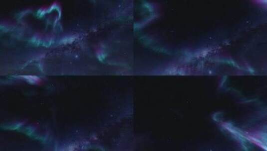 4K唯美银河极光2高清在线视频素材下载