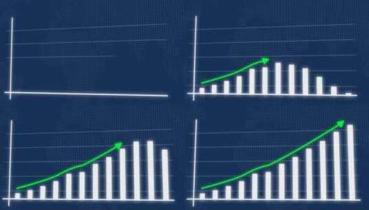 财务增长图和业务成功概念高清在线视频素材下载