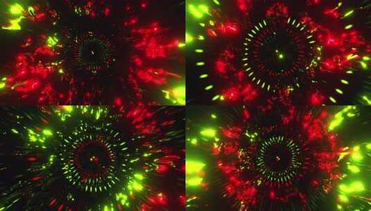 隧道史诗的3d运动循环抽象彩色未来螺旋隧高清在线视频素材下载