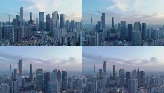 广州珠江新城高楼全景高清在线视频素材下载