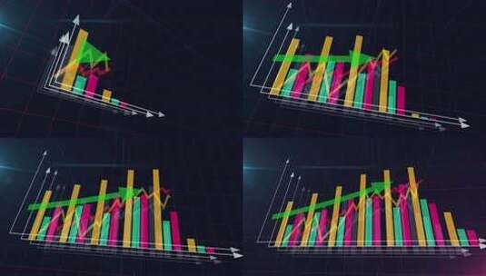 商业彩图经济图增长数据图高清在线视频素材下载