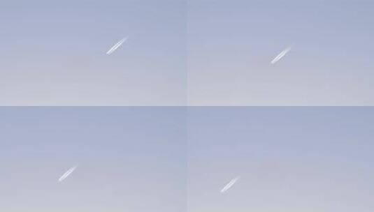 天空中的喷气式飞机高清在线视频素材下载