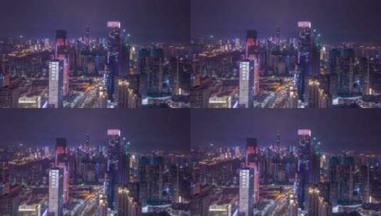 深圳_滨海大道_城市夜景航拍延时4K高清在线视频素材下载