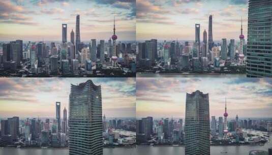 上海延时航拍风光高清在线视频素材下载