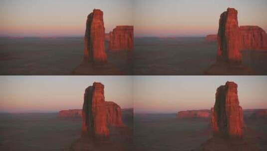 荒漠岩石景观高清在线视频素材下载