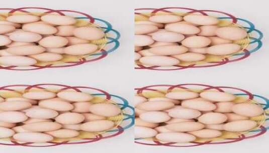 新鲜农产品乡里土鸡蛋4k竖版滑轨平移高清在线视频素材下载