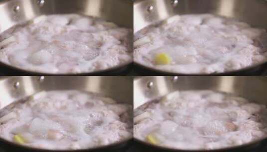 清水汆烫五花肉焯水去腥高清在线视频素材下载