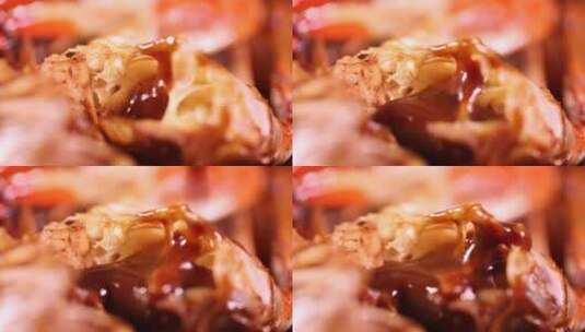 韩式肉蟹年糕锅高清在线视频素材下载