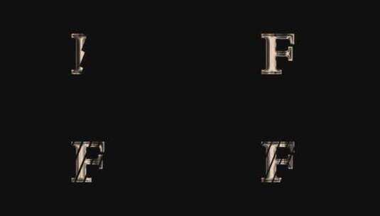 F字母logo动画排版设计高清在线视频素材下载