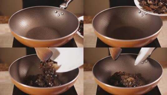 厨房用品平底锅不粘锅高清在线视频素材下载