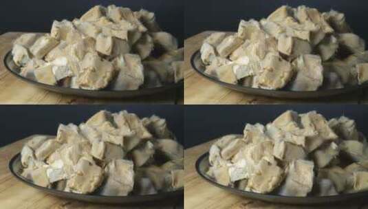 霉豆腐美食高清在线视频素材下载