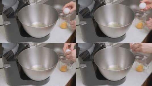 将蛋清和蛋黄分离高清在线视频素材下载
