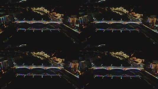 城市航拍湖南新晃尤溪口大桥高清在线视频素材下载