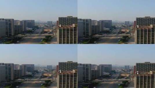 航拍湖北武汉城市高楼特写高清在线视频素材下载
