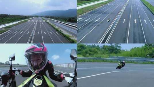 MOTO摩托车极速测试高清在线视频素材下载
