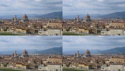 意大利城市的天际线高清在线视频素材下载