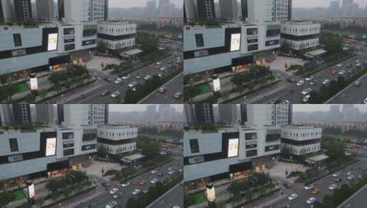 西安高新中大国际商业中心甘家寨高新路高清在线视频素材下载