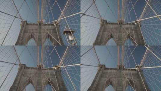 纽约布鲁克林大桥高清在线视频素材下载