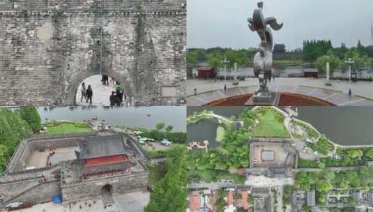 荆州古城历史文化旅游区（二）高清在线视频素材下载