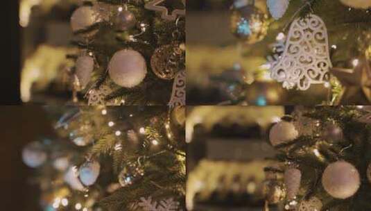 圣诞节 平安夜 唯美圣诞装饰高清在线视频素材下载