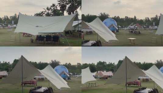 帐篷露营地高清在线视频素材下载