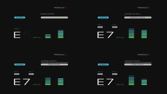 4K高科技交互性仪表组合检测图 (19)高清在线视频素材下载