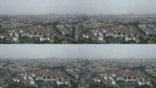 航拍江苏苏州古城大景城市建设高清在线视频素材下载