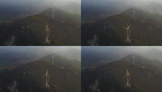 风力发电设施高清在线视频素材下载