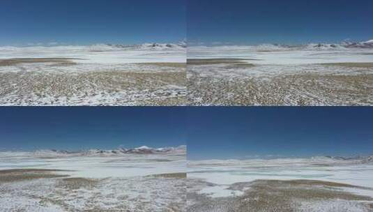 冰川 高原 青藏线 冬季 航拍高清在线视频素材下载