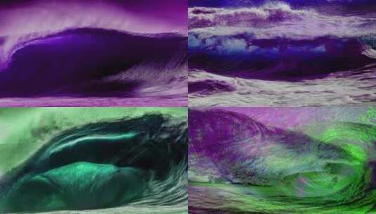海浪艺术流体高清在线视频素材下载
