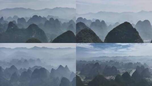 【桂林山水合集】中国航拍大气宣传片头高清在线视频素材下载