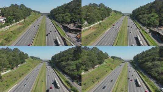 汽车在高速公路上行驶高清在线视频素材下载