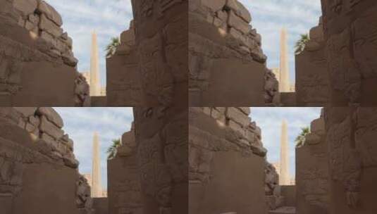 神庙方尖碑拍摄高清在线视频素材下载