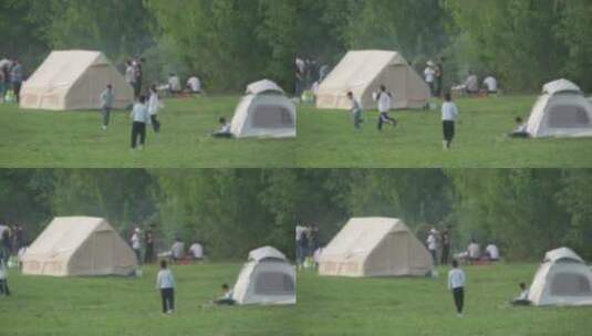 户外露营帐篷高清在线视频素材下载